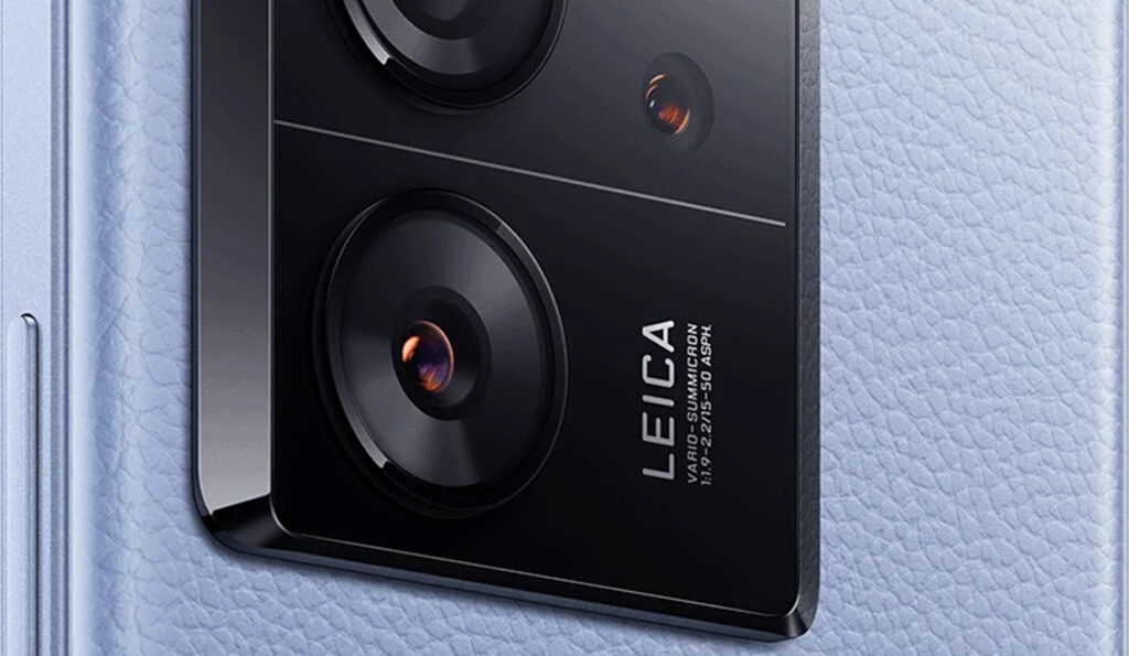 "Detailed view of Leica Vario-Summicron lens on Xiaomi smartphone – Chinese phone innovation"
