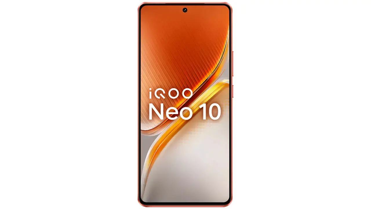Front view of Neo 10 smartphone with vibrant