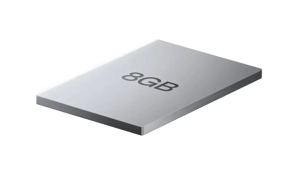 OPPO A5 RAM module showcasing 8GB memory capacity